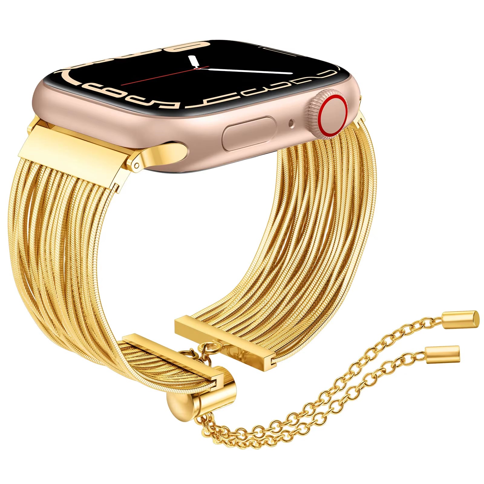 Bracelet En Acier Pour Apple Watch Band Pour Femme, Jobracelet, Iwatch Ultra SE Series, 8, 7, 6, 5, 4, 3, 2, 1, 49Mm, 45Mm, 41Mm, 44Mm, 40Mm, 42Mm, 38Mm