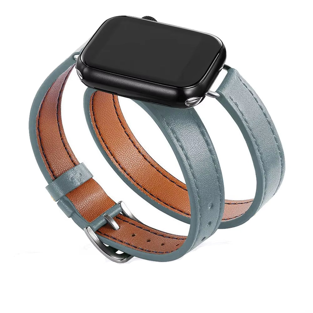Bracelet En Cuir Pour Bracelet De Montre Apple 42/46Mm 49Mm 41Mm 45Mm 40Mm 44Mm, Correa Pour Iwatch Série 11 10 9 8 7 6 SE Ultra 3/2