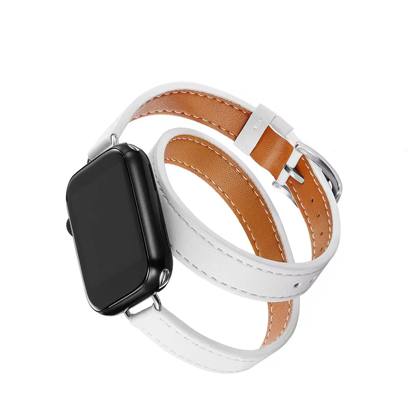 Bracelet En Cuir Pour Bracelet De Montre Apple 42/46Mm 49Mm 41Mm 45Mm 40Mm 44Mm, Correa Pour Iwatch Série 11 10 9 8 7 6 SE Ultra 3/2