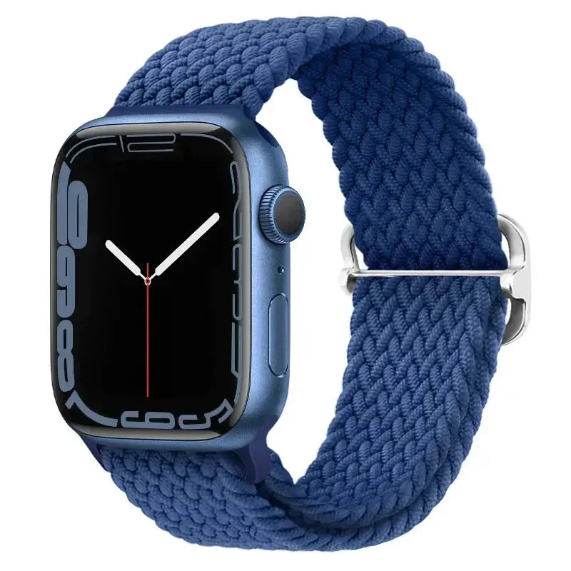 Braided Nylon Strap for  Watch Band Ultra 2 49Mm Series 10 46Mm 42Mm 44Mm 40 41Mm Adjustable Bracelet Iwatch 9 8 7 6 SE 5 4