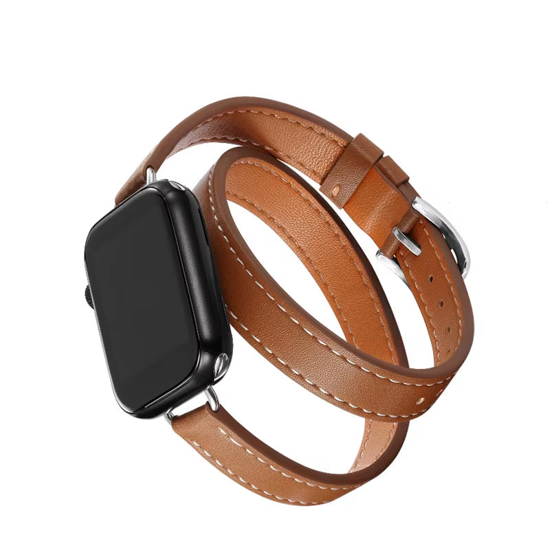 Bracelet En Cuir Pour Bracelet De Montre Apple 42/46Mm 49Mm 41Mm 45Mm 40Mm 44Mm, Correa Pour Iwatch Série 11 10 9 8 7 6 SE Ultra 3/2