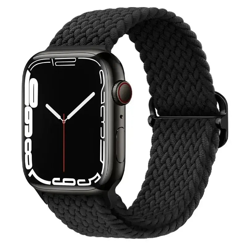 Braided Nylon Strap for  Watch Band Ultra 2 49Mm Series 10 46Mm 42Mm 44Mm 40 41Mm Adjustable Bracelet Iwatch 9 8 7 6 SE 5 4