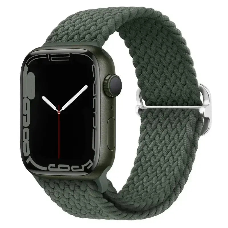 Braided Nylon Strap for  Watch Band Ultra 2 49Mm Series 10 46Mm 42Mm 44Mm 40 41Mm Adjustable Bracelet Iwatch 9 8 7 6 SE 5 4